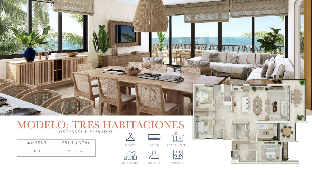 MODELO 3 HABITACIONES