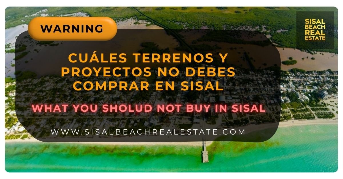 Cuáles terrenos y proyectos No debes comprar en Sisal