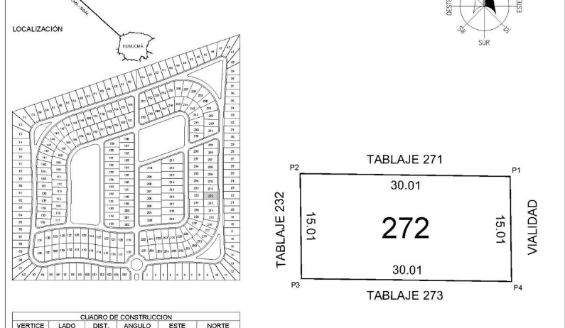 Terrenos semi-urbanizados campestres en Sisal Yucatán desde 15x30m (450.16 m2) $213,202.51 MXN (L-272)