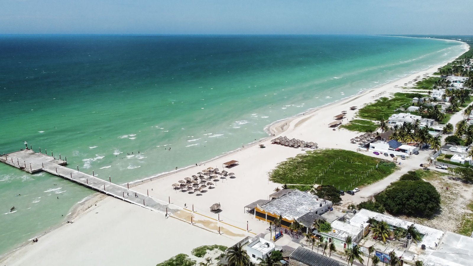 Sisal Yucatán playa drone