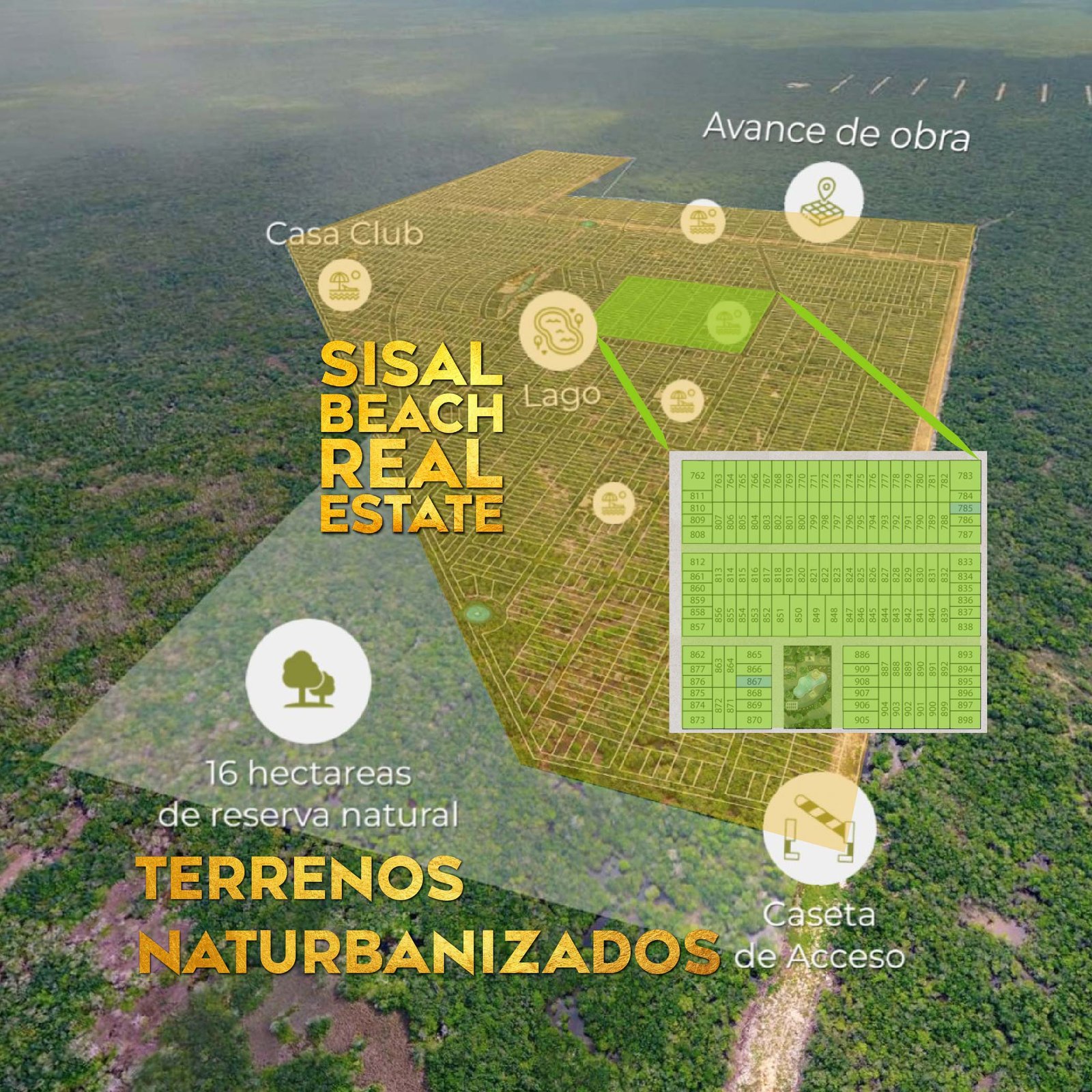 Terrenos en la Carretera Mérida-Sisal