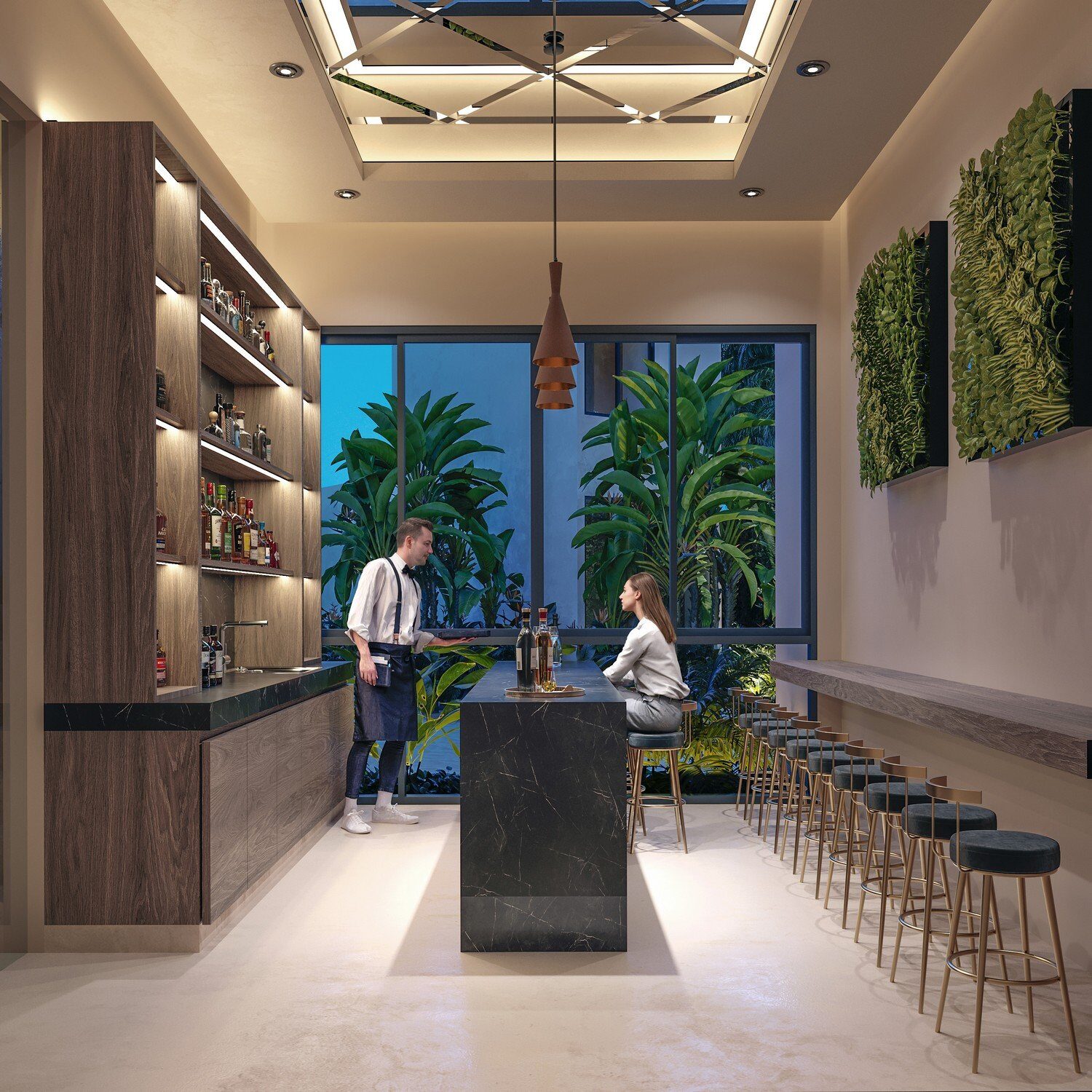 Render de departamento Costa Sisal