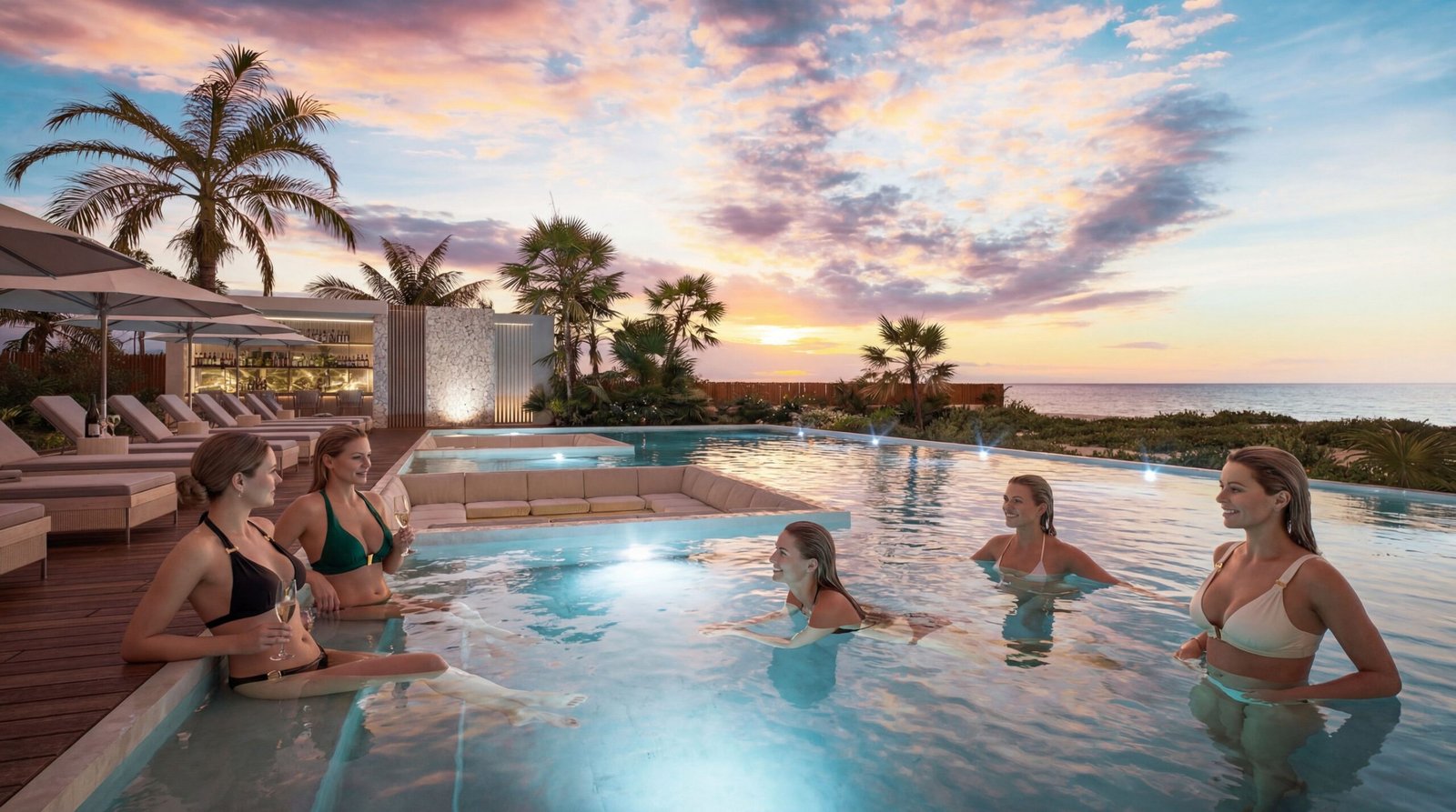 Vista exterior Costa Sisal — apartamentos en Sisal Yucatán frente al Golfo de México