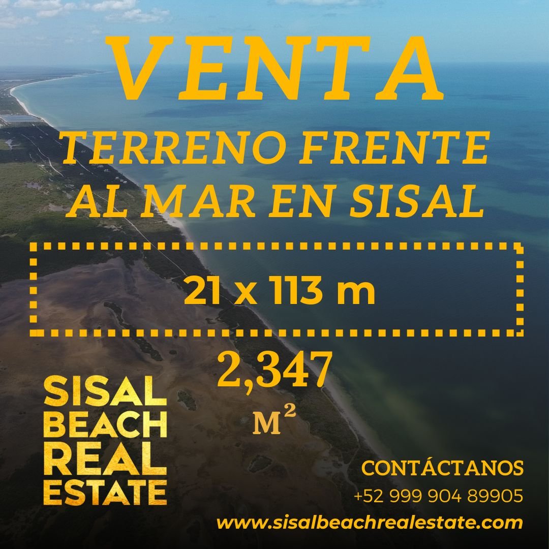 Terreno en venta de 21x113m (2,347m²) segunda fila con acceso privado a la playa a pocos metros $4,700,000.°° MXN