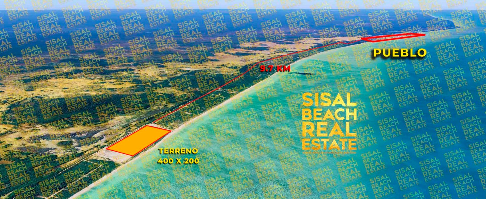 Terreno en venta en Sisal Yucatán (macro-lote) ideal para de